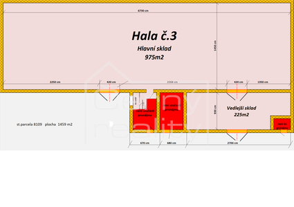 Pronájem HALY, SKLADY - vytápěné haly v Pardubicích, o celkové ploše 975 m2 + příhala 225 m2  - Fotka 12
