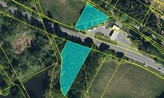 Prodej pozemků v obci Lázně Bohdaneč u čerpací stanice, o celkové ploše 3376 m2